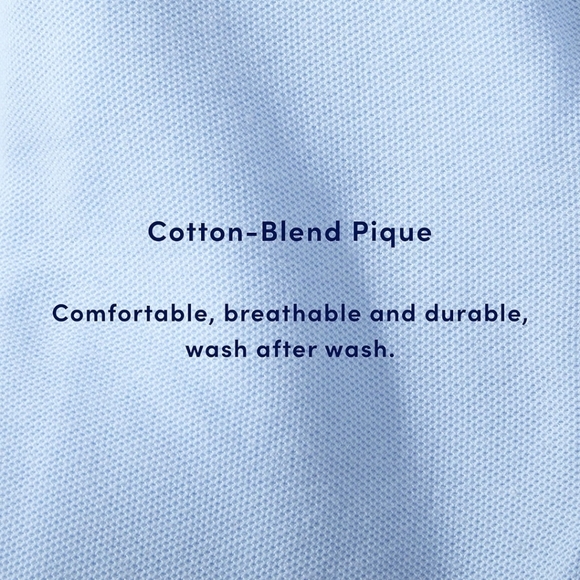 French Toast Boys' Short Sleeve Pique Polo Uniform Shirt - Size 14-16 - Picture 5 of 5